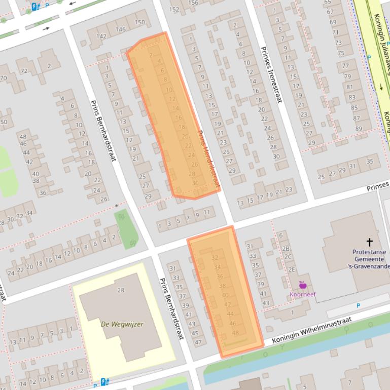 Kaart van postcodegebied 2691VM.