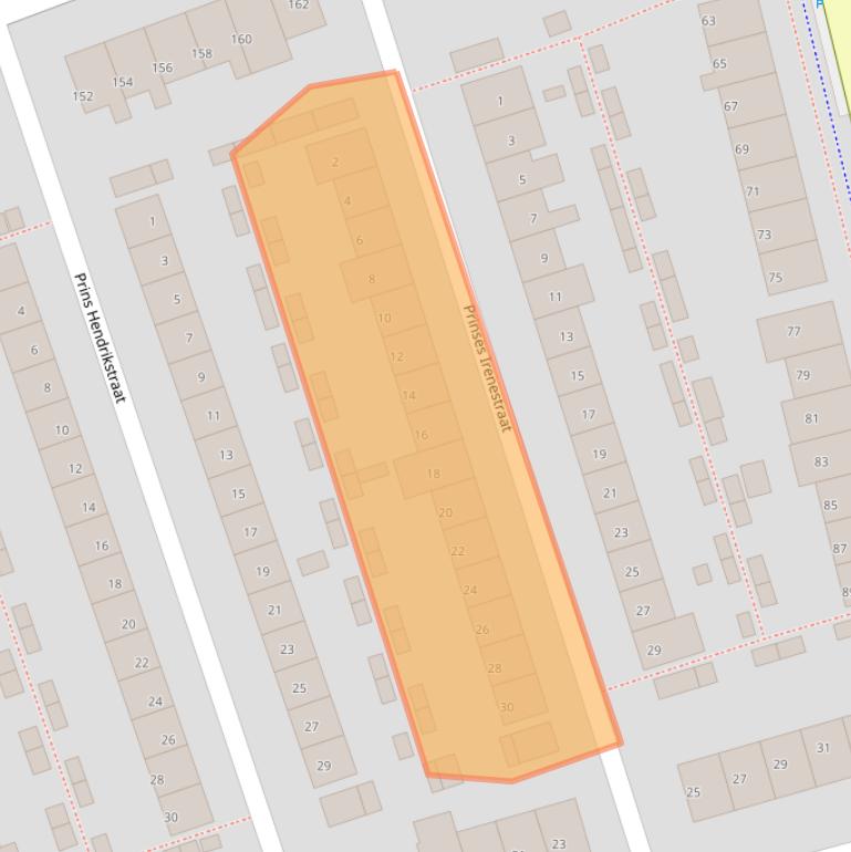 Kaart van postcodegebied 2691VP.