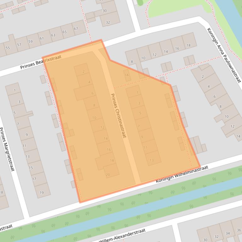 Kaart van postcodegebied 2691VX.