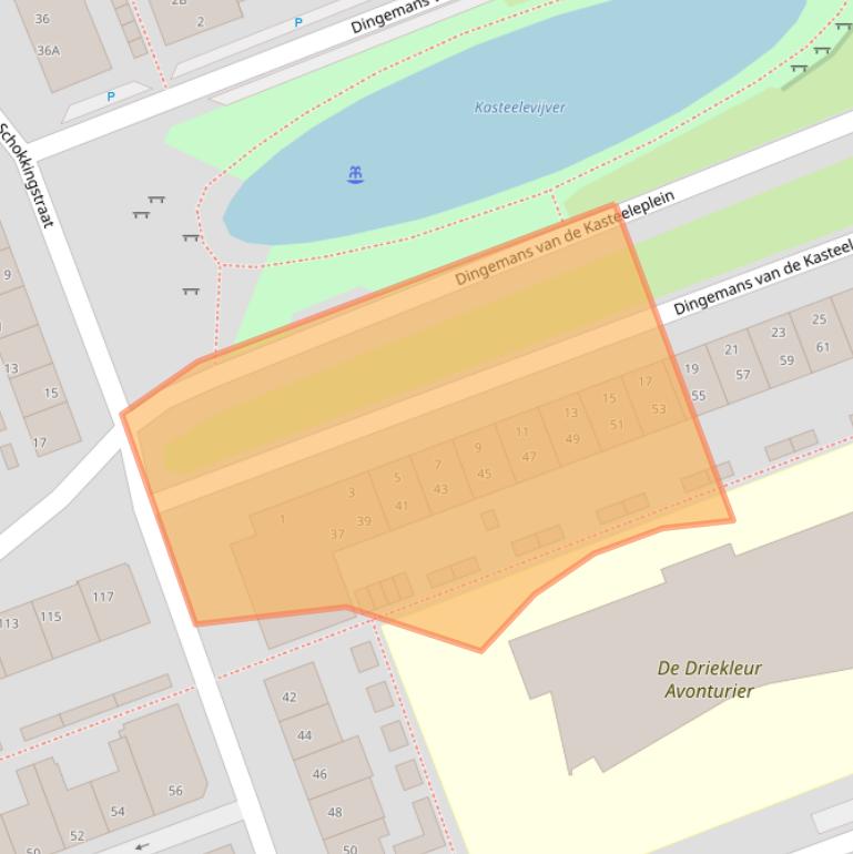 Kaart van postcodegebied 2691WE.