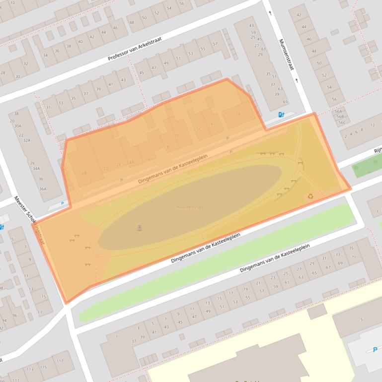 Kaart van postcodegebied 2691WH.