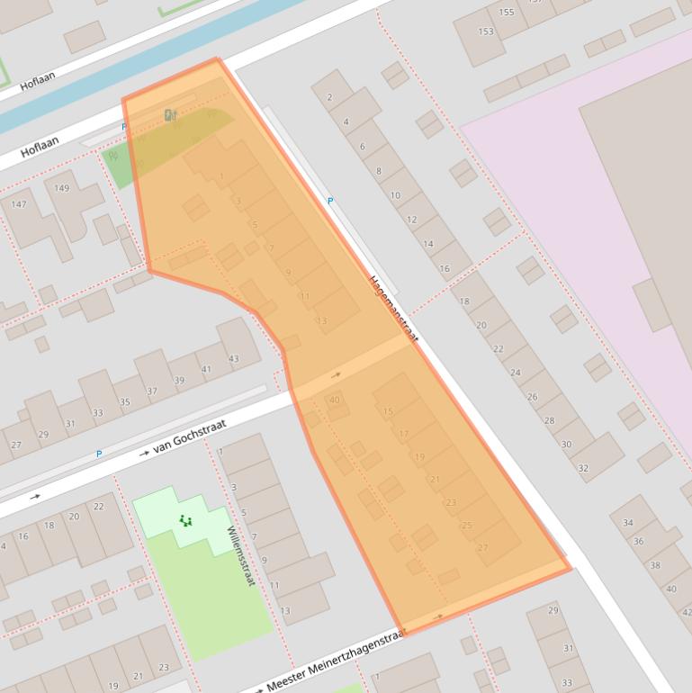 Kaart van postcodegebied 2691WL.