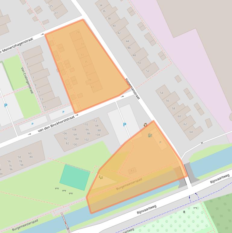 Kaart van postcodegebied 2691WN.