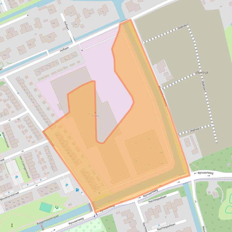 Kaart van postcodegebied 2691WR.