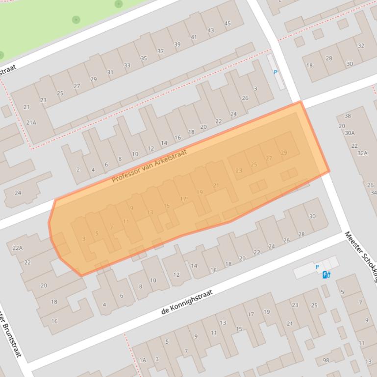 Kaart van postcodegebied 2691XL.