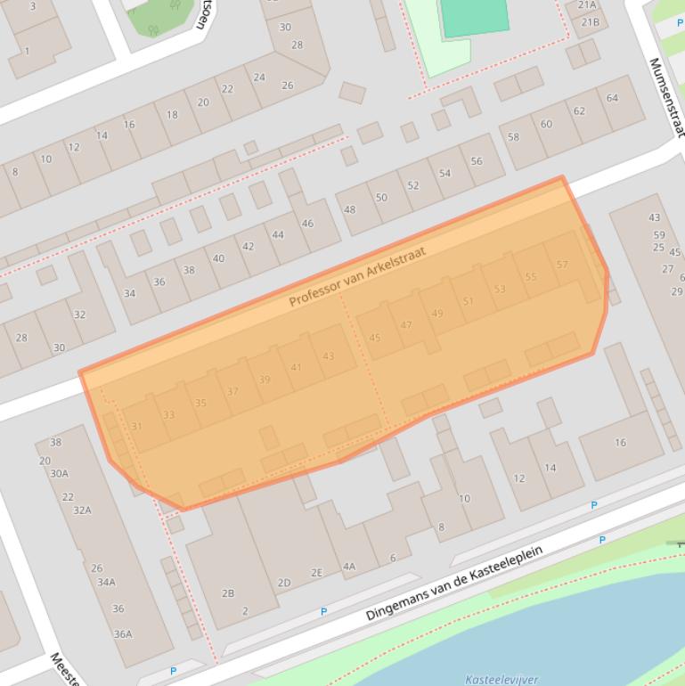 Kaart van postcodegebied 2691XM.