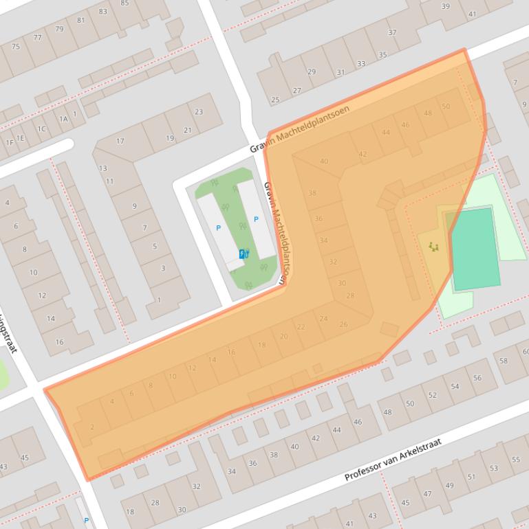 Kaart van postcodegebied 2691ZA.