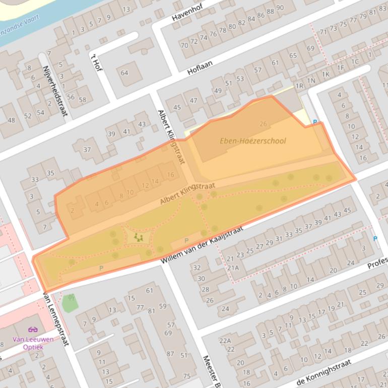 Kaart van postcodegebied 2691ZC.