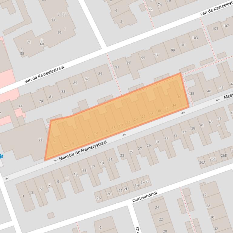Kaart van postcodegebied 2691ZJ.