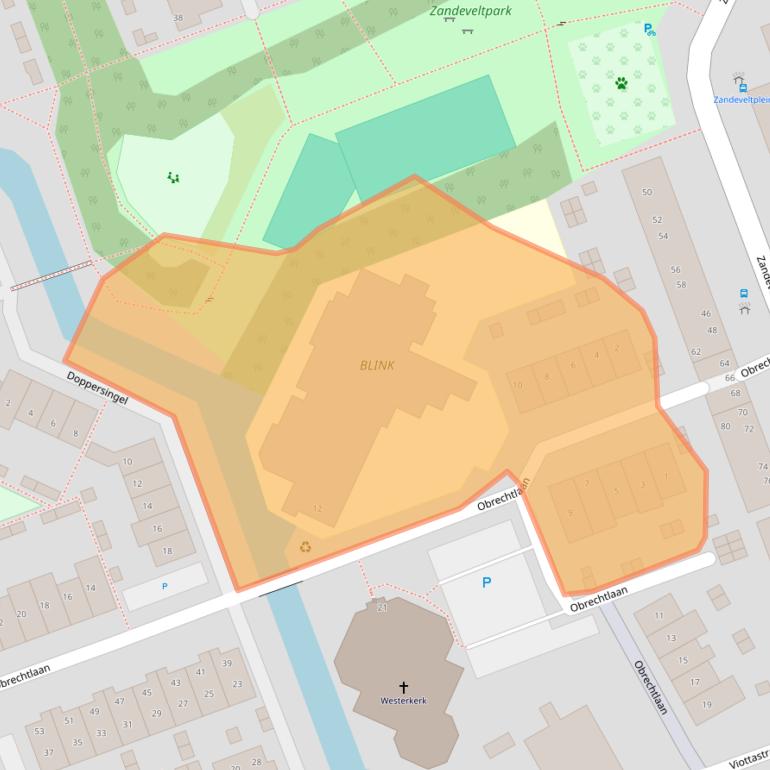 Kaart van postcodegebied 2692BV.