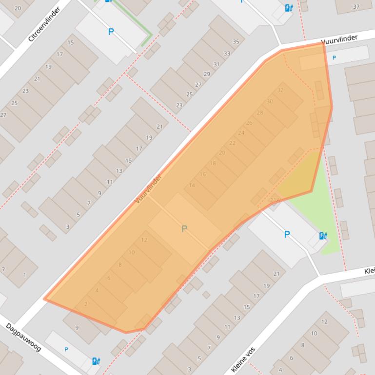 Kaart van postcodegebied 2692GD.