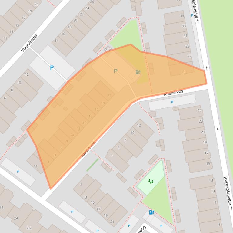 Kaart van postcodegebied 2692GE.