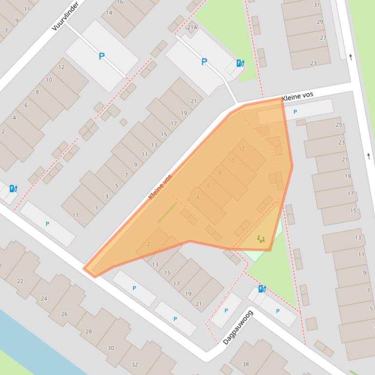 Kaart van postcodegebied 2692GG.