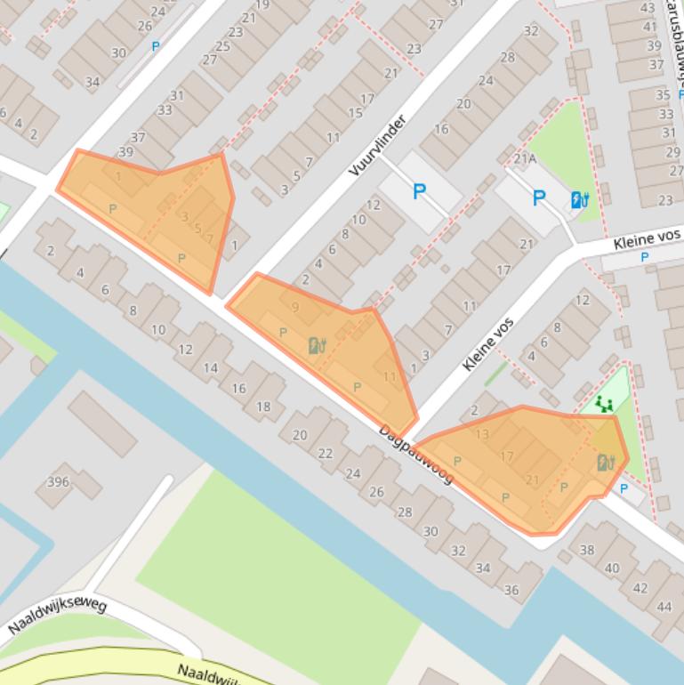 Kaart van postcodegebied 2692GH.