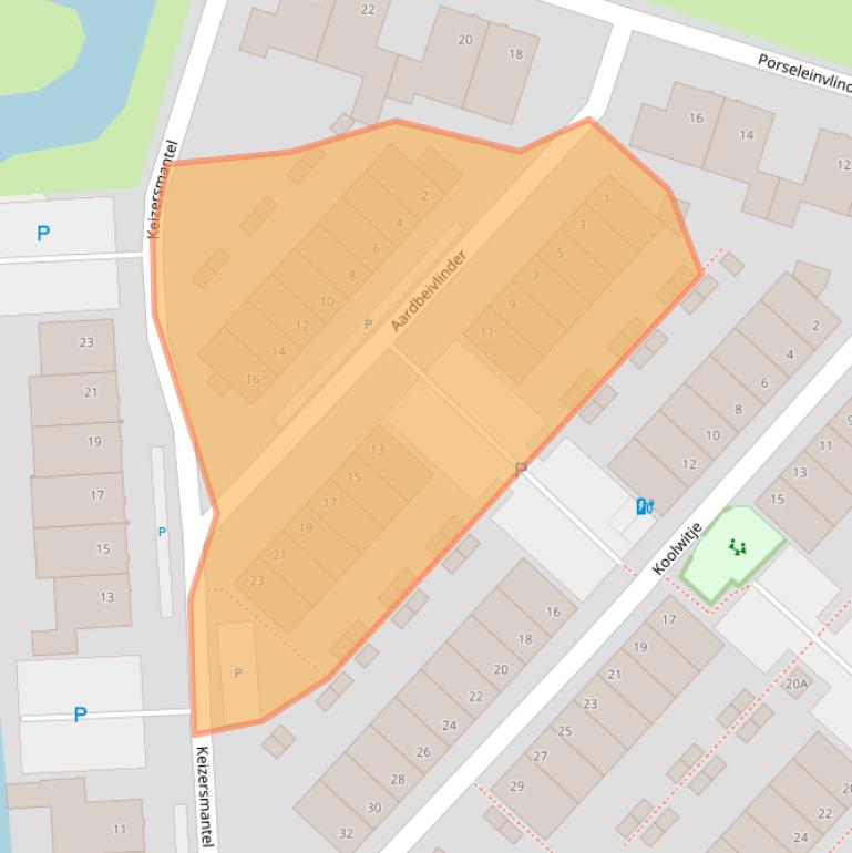 Kaart van postcodegebied 2692GP.