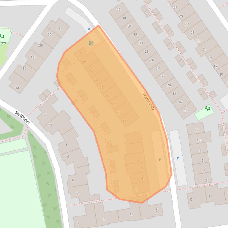 Kaart van postcodegebied 2693AG.