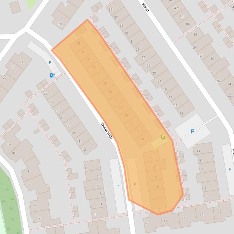 Kaart van postcodegebied 2693AH.