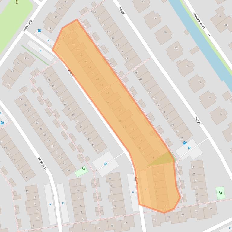 Kaart van postcodegebied 2693AK.