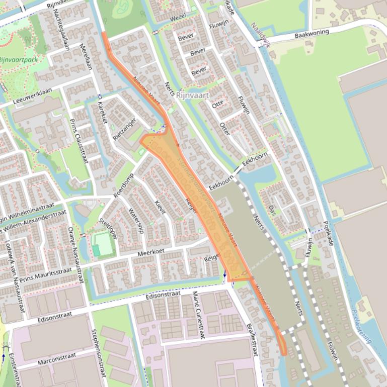 Kaart van postcodegebied 2693AN.