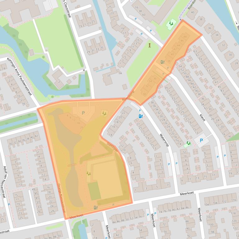 Kaart van postcodegebied 2693AS.