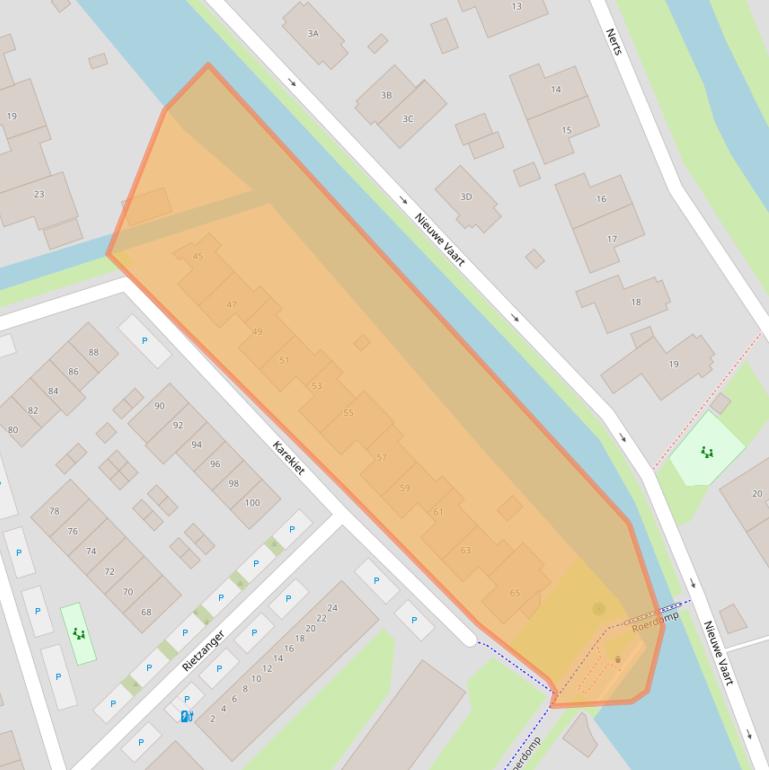 Kaart van postcodegebied 2693AV.