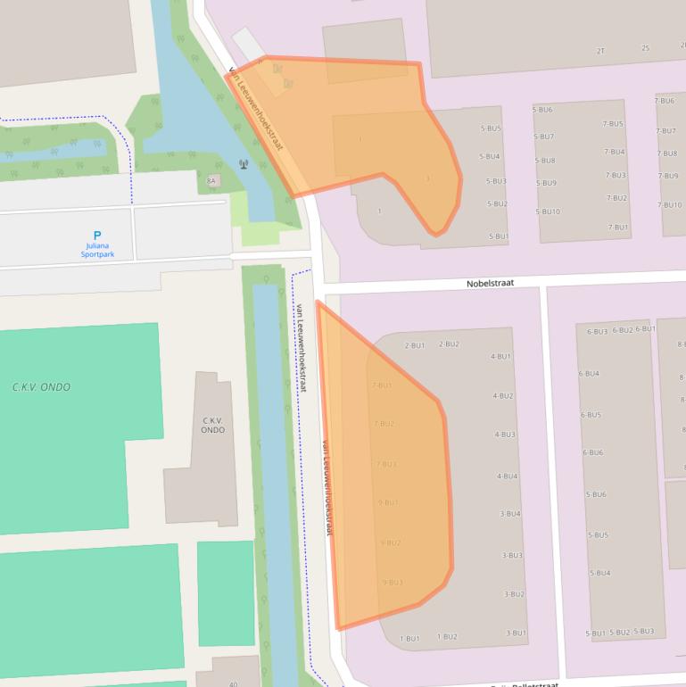 Kaart van postcodegebied 2693BA.