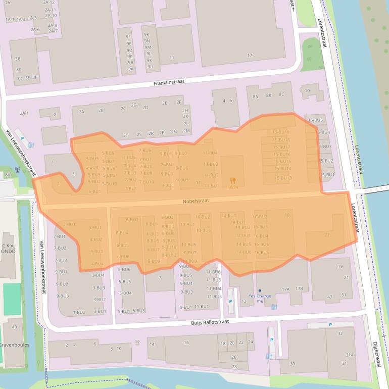 Kaart van postcodegebied 2693BC.