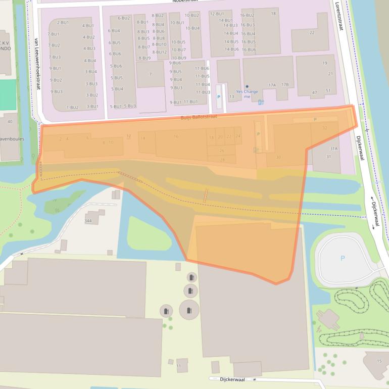 Kaart van postcodegebied 2693BE.