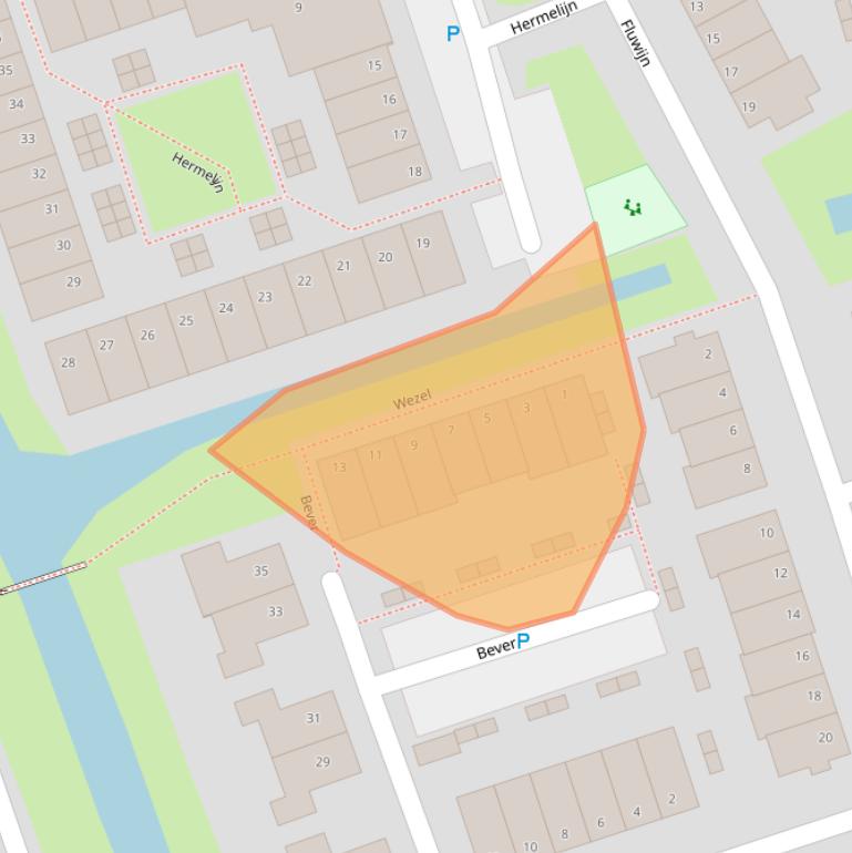 Kaart van postcodegebied 2693EB.