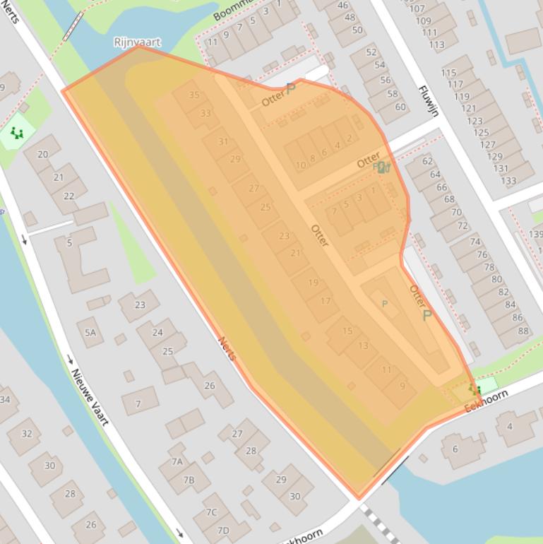 Kaart van postcodegebied 2693EE.