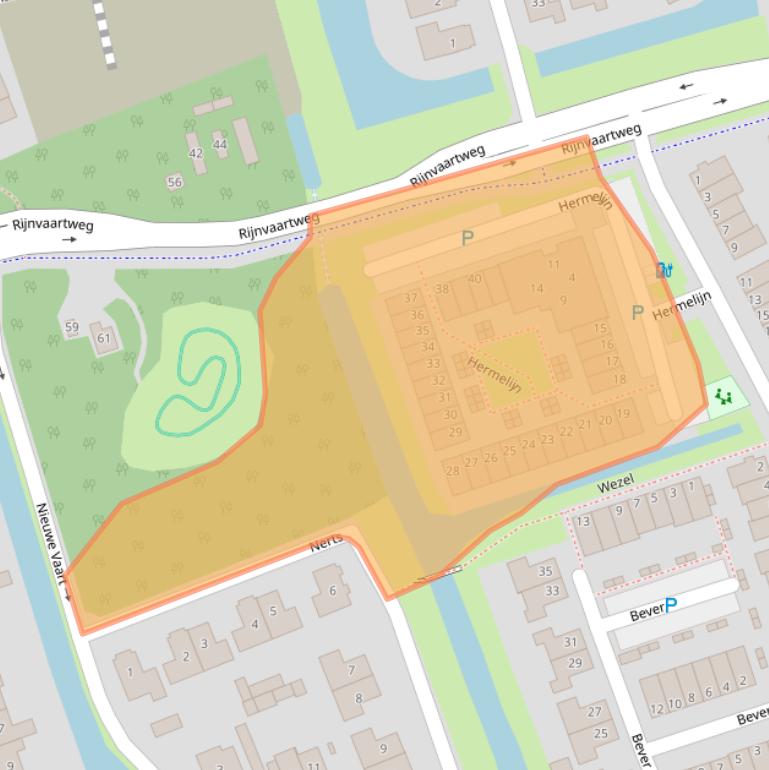 Kaart van postcodegebied 2693EG.