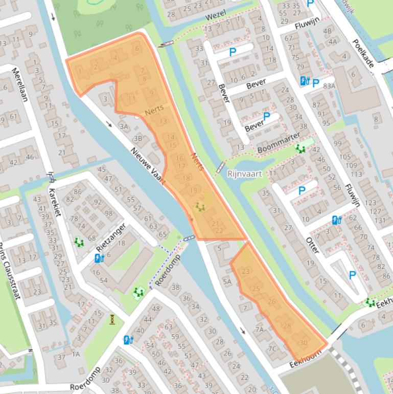 Kaart van postcodegebied 2693EJ.