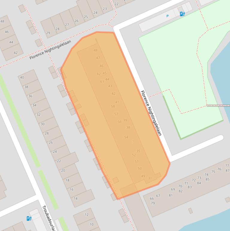 Kaart van postcodegebied 2694AH.