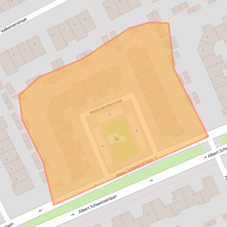 Kaart van postcodegebied 2694AK.