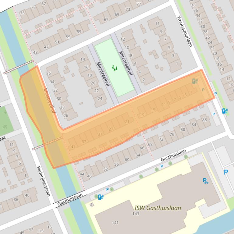 Kaart van postcodegebied 2694AV.