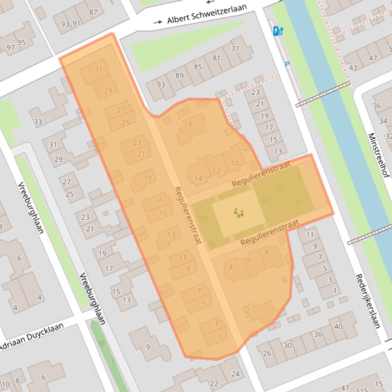 Kaart van postcodegebied 2694BA.