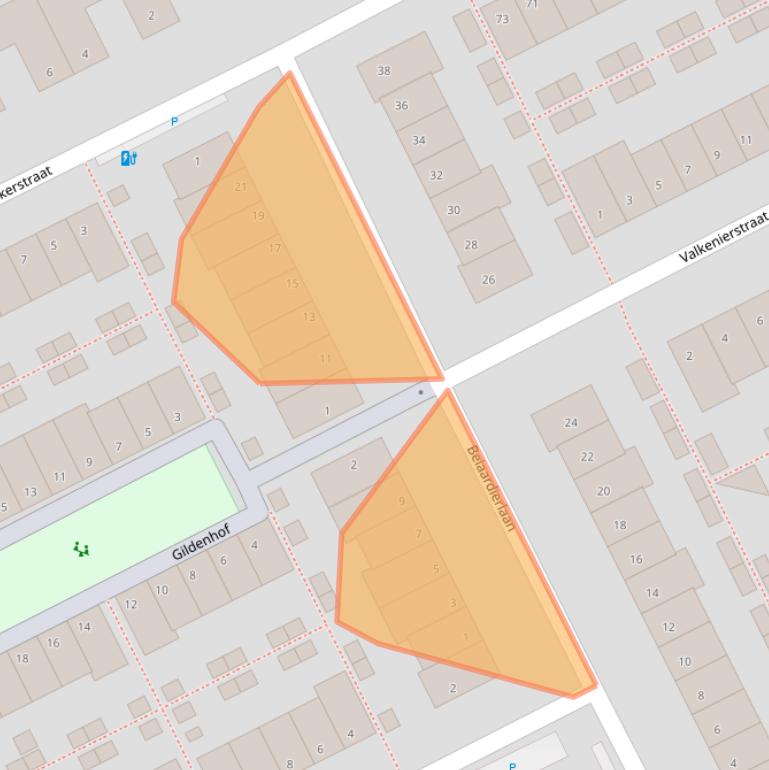 Kaart van postcodegebied 2694BL.