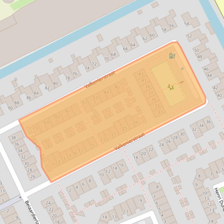 Kaart van postcodegebied 2694BN.