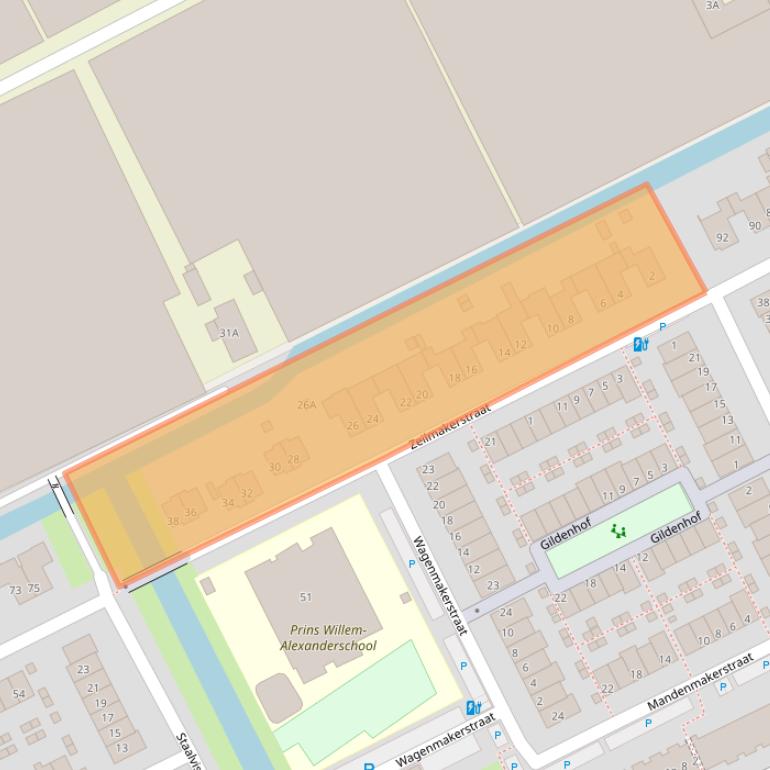 Kaart van postcodegebied 2694BS.