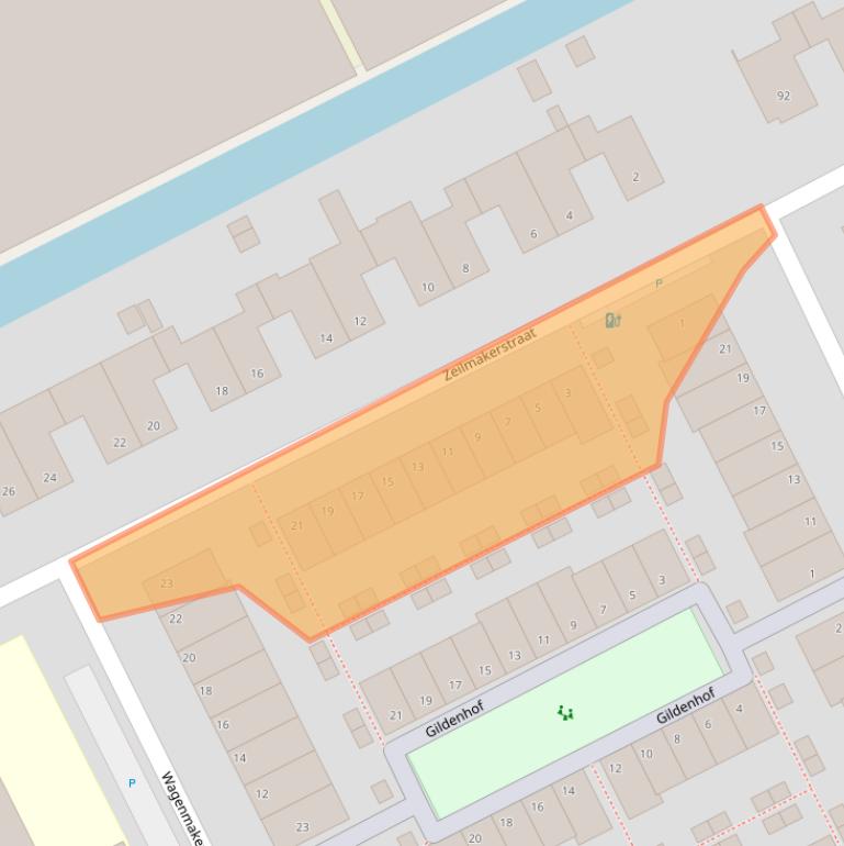 Kaart van postcodegebied 2694BT.