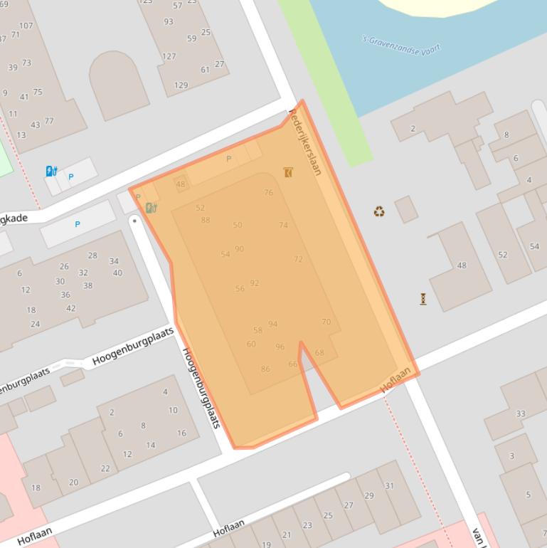 Kaart van postcodegebied 2694BX.