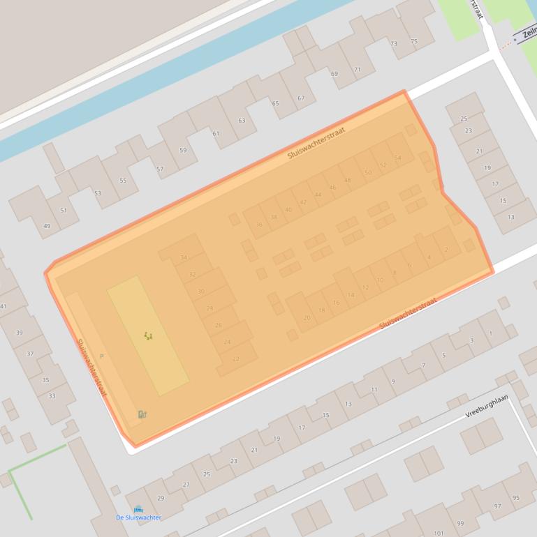 Kaart van postcodegebied 2694CB.