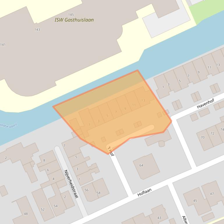 Kaart van postcodegebied 2694CK.