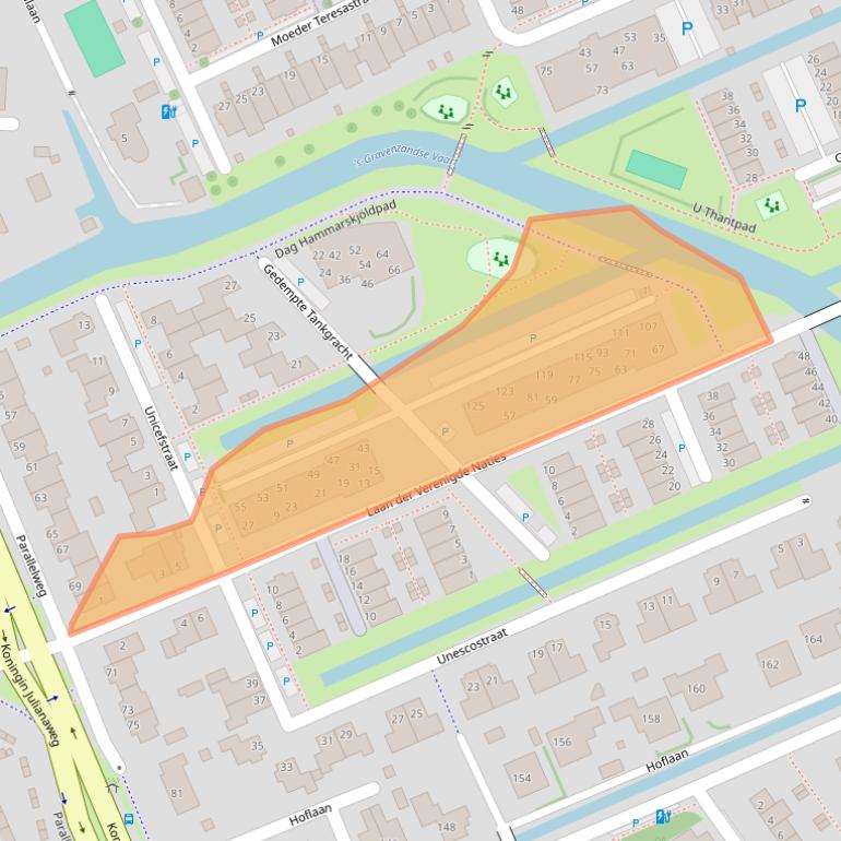 Kaart van postcodegebied 2694KD.