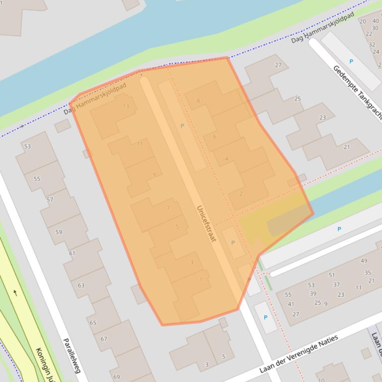 Kaart van postcodegebied 2694KE.