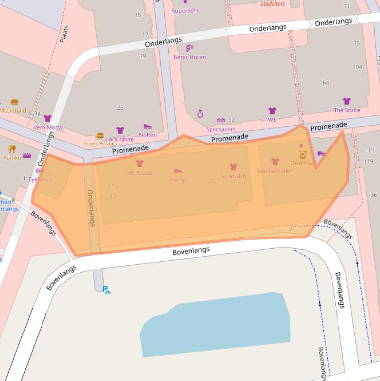 Kaart van postcodegebied 2711AM.