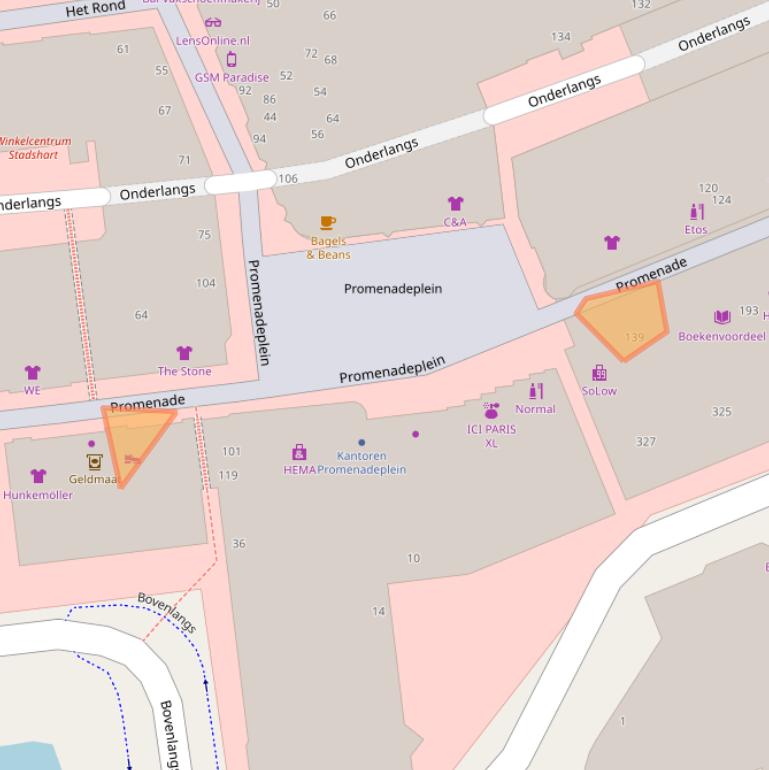 Kaart van postcodegebied 2711AN.