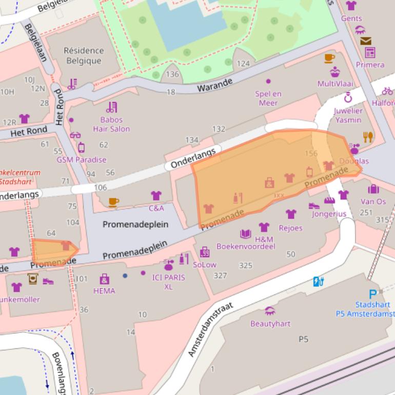 Kaart van postcodegebied 2711AT.