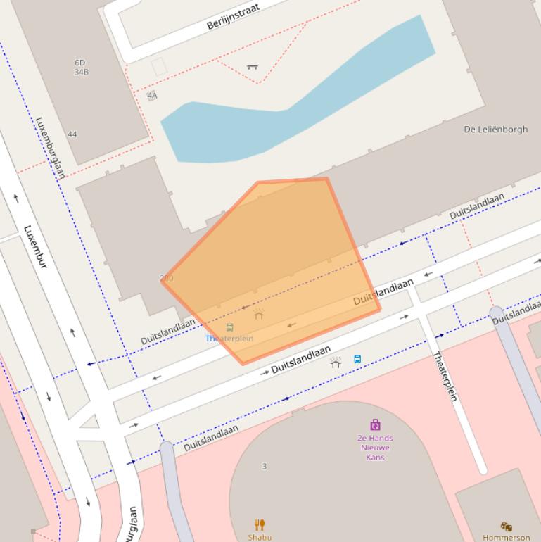 Kaart van postcodegebied 2711BH.