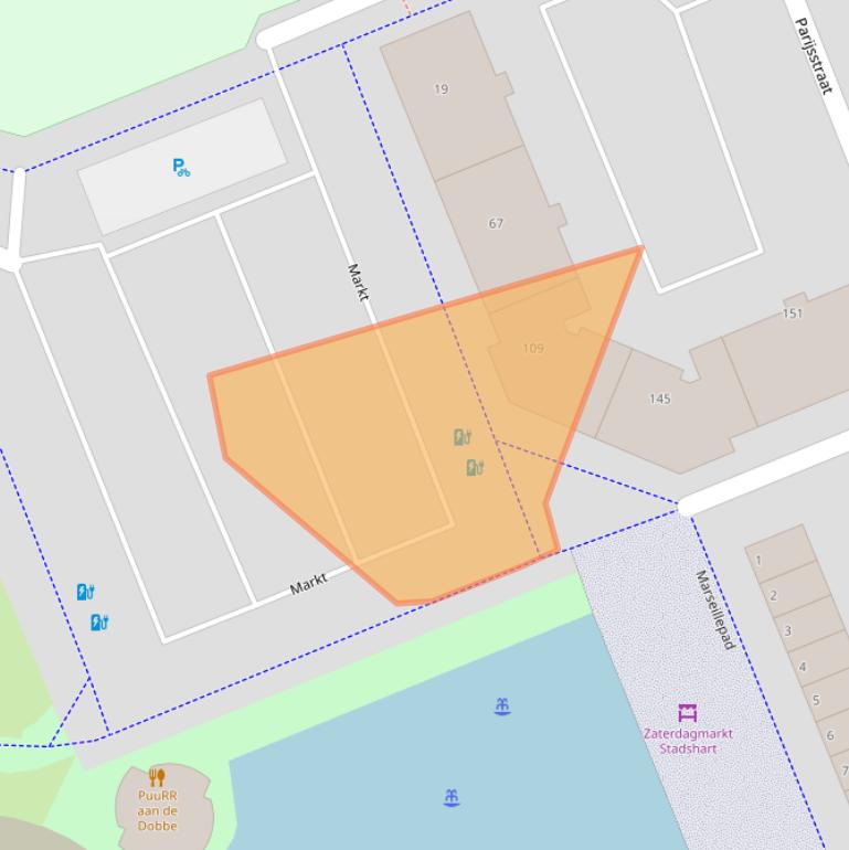 Kaart van postcodegebied 2711CP.